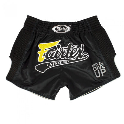 Fairtex BS1708 Black Slim Cut Muay Thai Shorts - UK Fight Gear