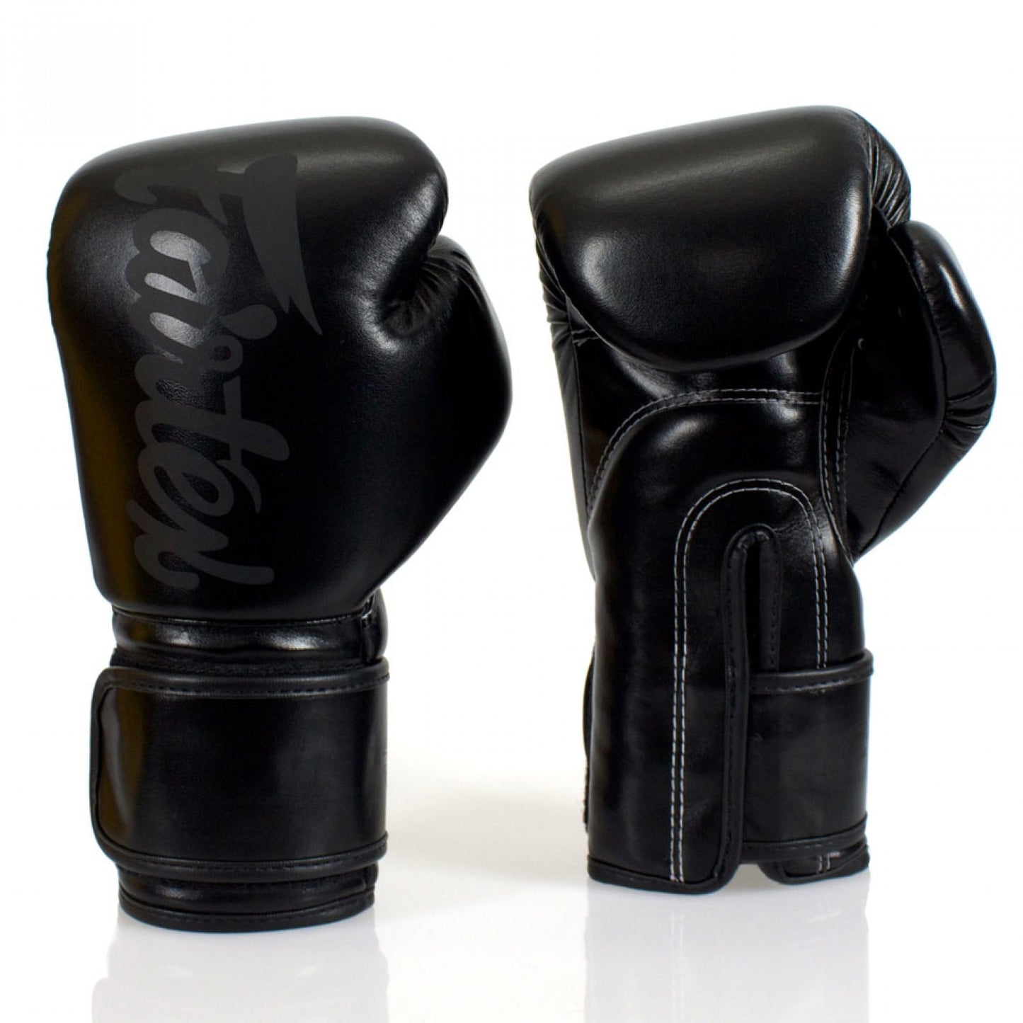 Fairtex BGV14SB Super Black Muay Thai Boxing Gloves - premium quality gloves for Muay Thai training.