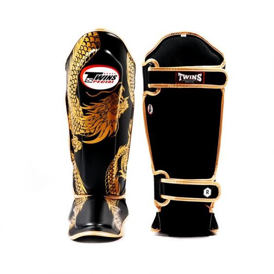 Twins Flying Dragon Black/Gold Sparring Bundle