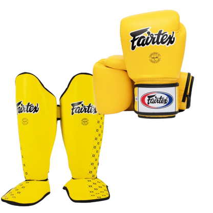 Fairtex Sparring Bundle - BGV1 Gloves & SP5 Shin Guards - UK Fight Gear