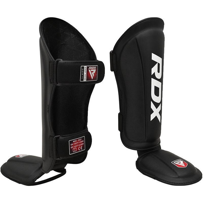 RDX T1 Black Shin Guards - UK Fight Gear