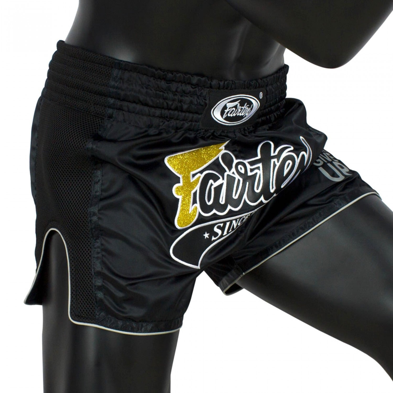 Fairtex BS1708 Black Slim Cut Muay Thai Shorts S