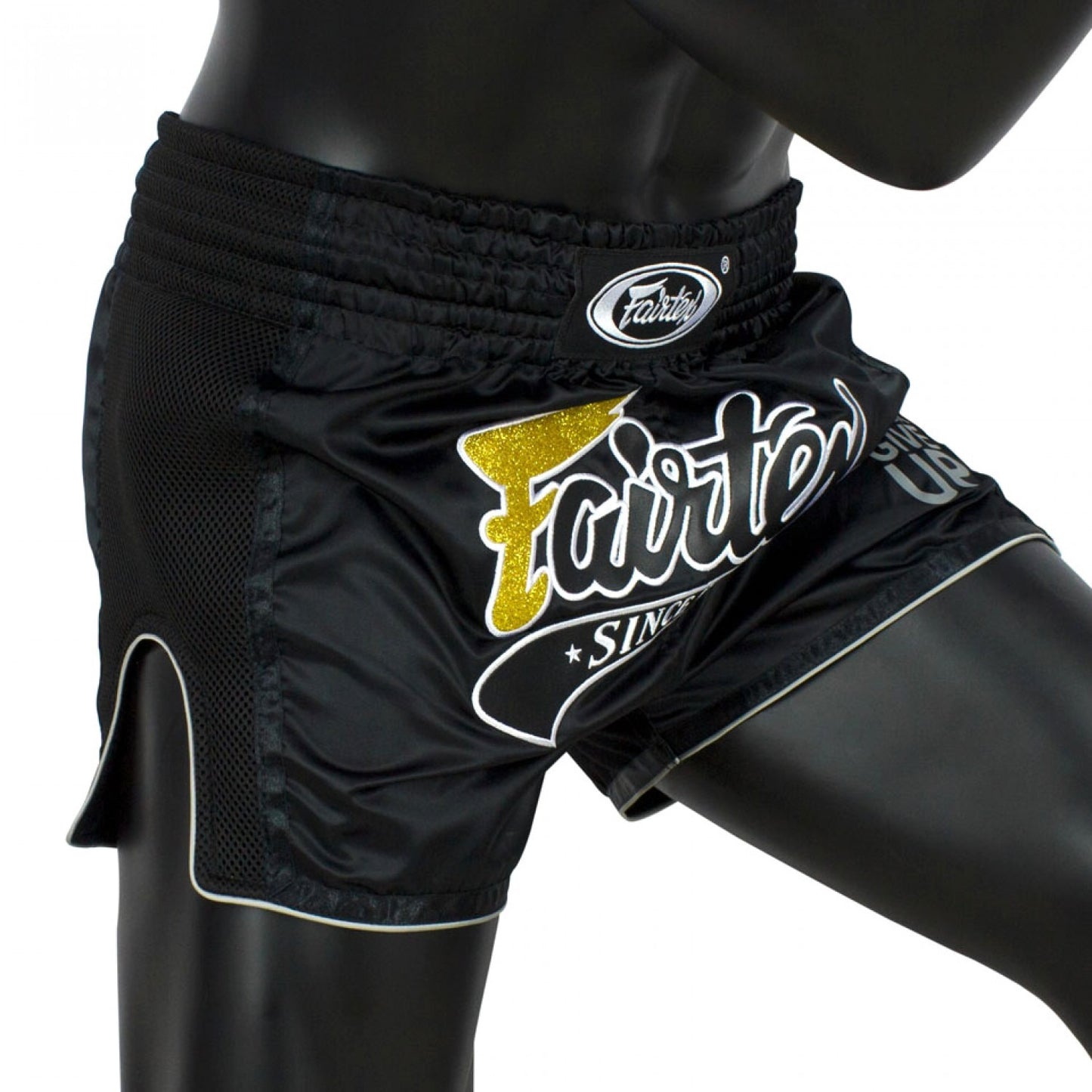 Fairtex BS1708 Black Slim Cut Muay Thai Shorts - UK Fight Gear