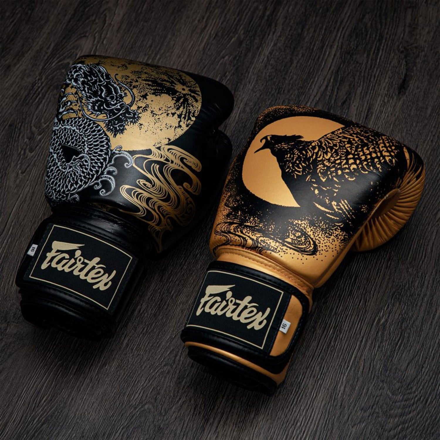 Fairtex BGV26 Harmony Six Black-Gold Boxing Gloves - UK Fight Gear