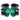 Fairtex TP5 Ultra Lite Thigh Pads - Black-Green