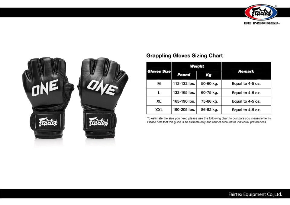 NEW! Fairtex Ultimate Combat FGV12 Gloves - MMA Gloves - White buy & Black - Sz L