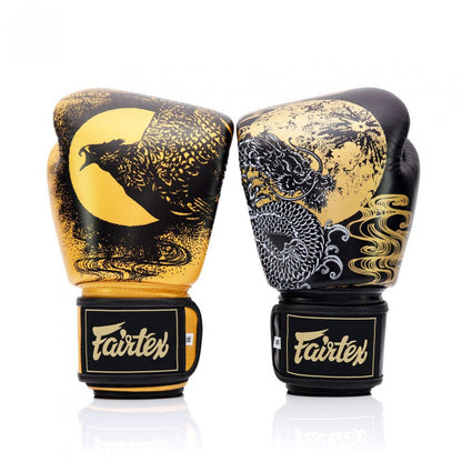 Fairtex BGV26 Harmony Six Black-Gold Boxing Gloves - UK Fight Gear