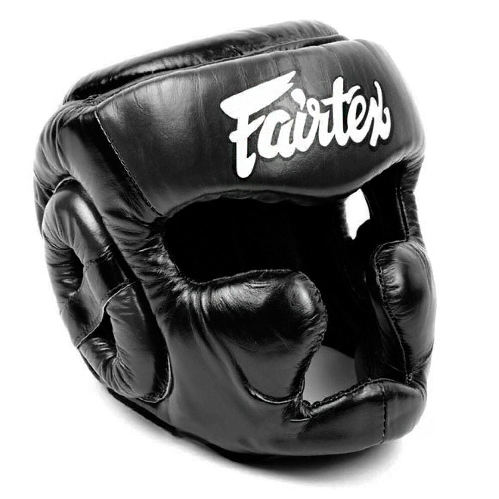 Fairtex Boxing Headguard [HG13] Diagonal Vision Sparring Headguard Lace-Up - UK Fight Gear