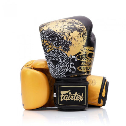 Fairtex BGV26 Harmony Six Black-Gold Boxing Gloves - UK Fight Gear