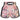 MSC123 TUFF Muaythai Shorts Retro Style Pink Birds With Roses