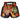 MSC125 TUFF Muaythai Shorts Retro Style Black Furious Tiger