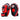 PMS28 Twins Special Microfibre Focus Mitts Black-Red