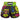 RMS119 TUFF High-Cut Retro Muaythai Shorts Neon Graffiti