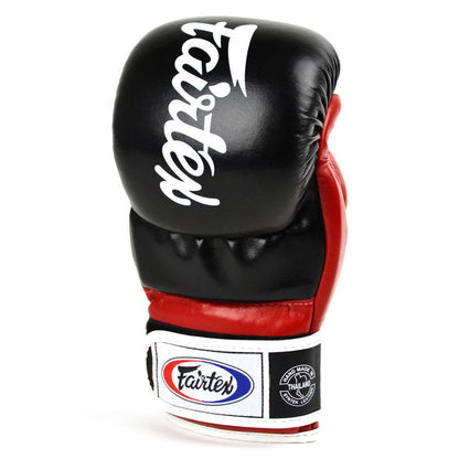 Fairtex FGV18 MMA Super Sparring Gloves Black/Red - UK Fight Gear