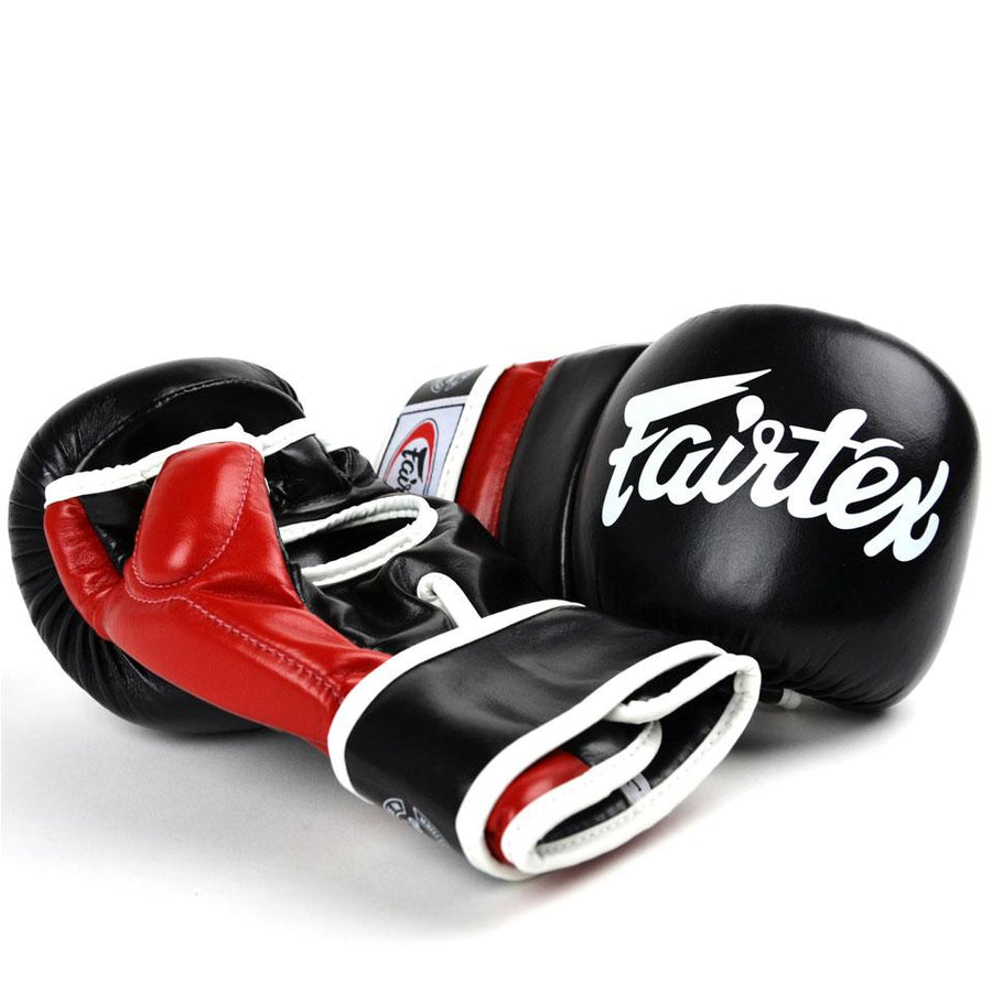 Fairtex FGV18 MMA Super Sparring Gloves Black/Red - UK Fight Gear