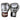 Twins Special FBGVDM3-TW6 Synthetic-Leather Boxing Gloves - Grey