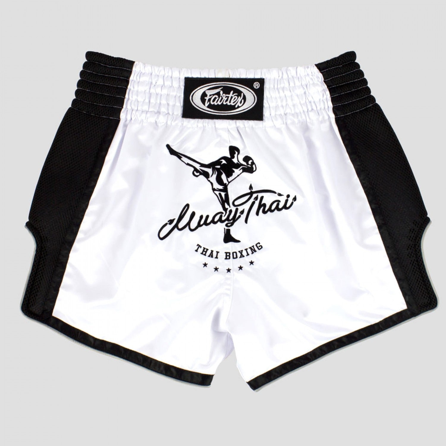 Fairtex BS1707 White Slim Cut Muay Thai Shorts - UK Fight Gear